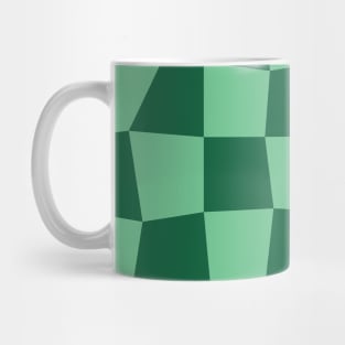 Green Checkered Square Seamless Pattern Mug